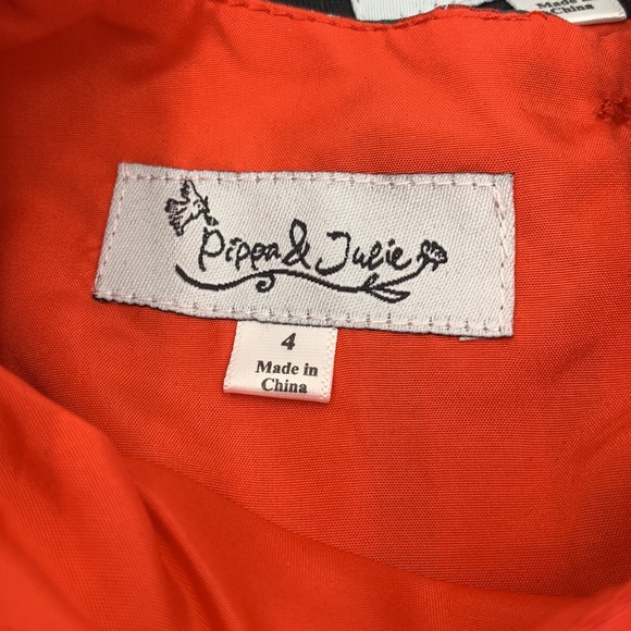 Pippa & Julie 2 Piece Red & Black Plaid Dress Set Size 4 - Picture 6 of 16